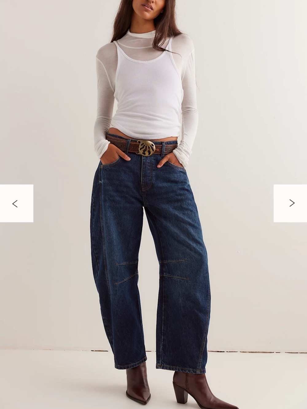 NWOT Free people good luck barrel jeans deep end we the free size 31